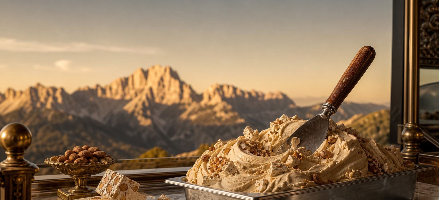 Torrone e ingredienti del territorio: il gelato artigianale in Abruzzo